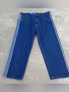 NWT Adidas Firebird Adicolor Denim Jeans Pants Men’s KD1499